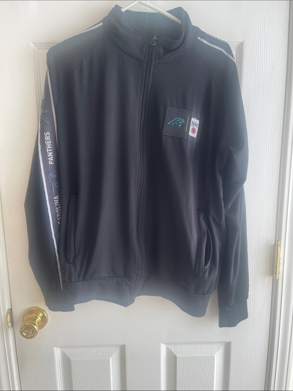 Carolina Panthers Black Full-Zip Jacket